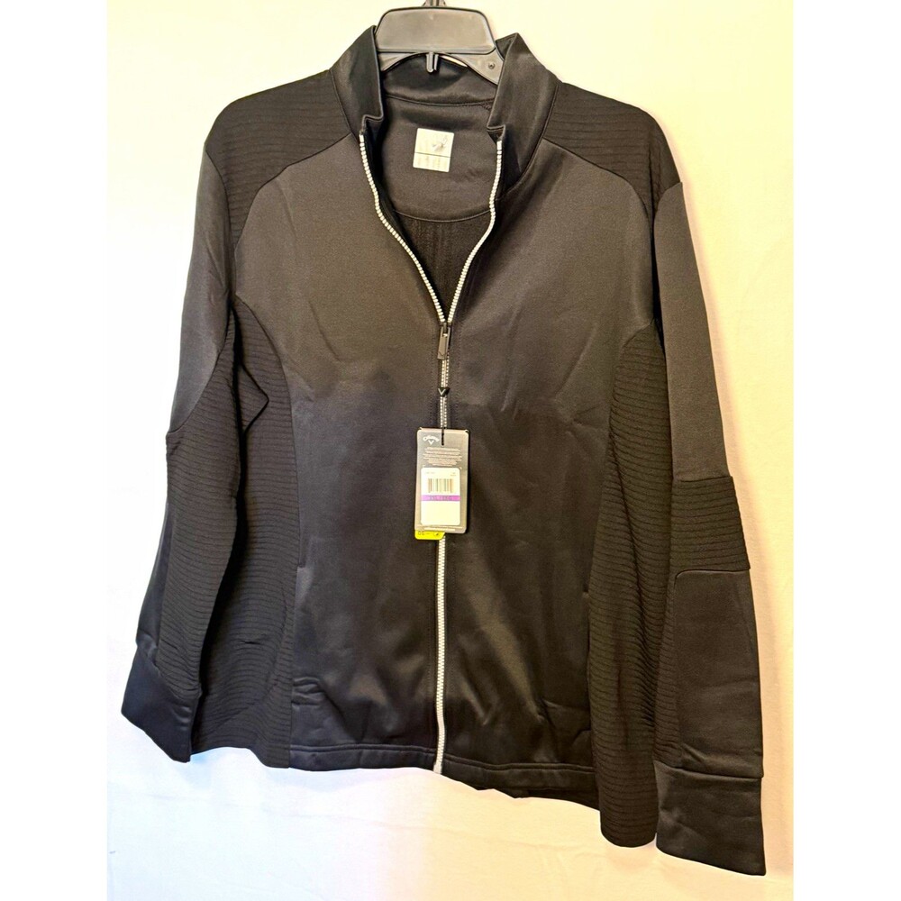 Callaway Golf Men's Black Full-Zip UPF 50 Jacket Long Sleeve Size XXL
